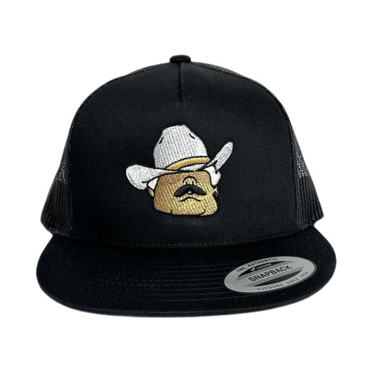 El Mayo Zambada Trucker Mesh Flat Bill SnapBack Hat Unisex (Embroidered)