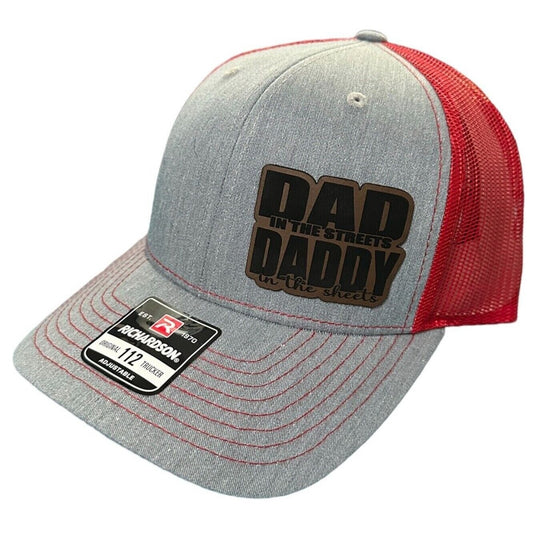 Dad in the streets, Daddy in the Sheets Leather Patch Snapback Hat