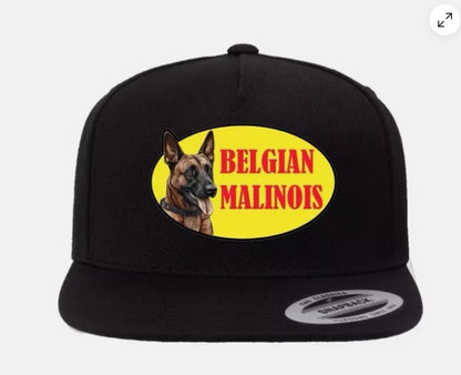 Belgian Malinois K9 (Trucker / Snapback) Hat Unisex - Black