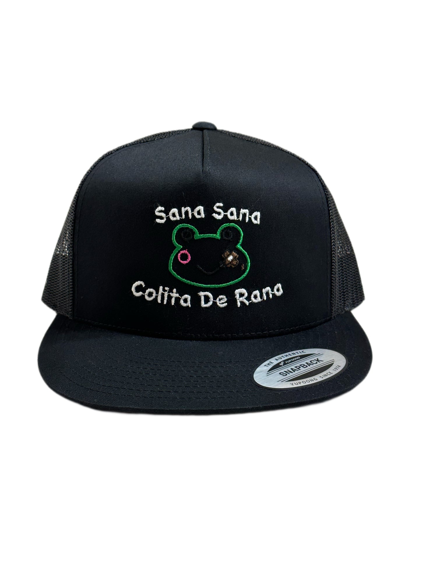 Sana Sana Colita De Rana (Embroidered) Snapback -&nbsp; Black