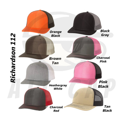 Working Long Hours Leather Patch Snapback Hat - Custom Colors