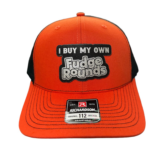 I Buy My Own Fudge Rounds Leather Patch Snapback Hat - Many Colors