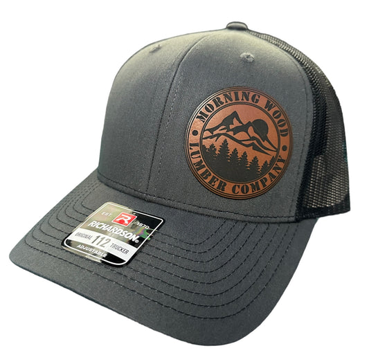 Morning Wood Lumber Company Leather Patch Snapback Hat - Custom Colors