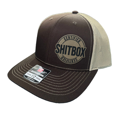 Certified Shitbox Leather Patch Snapback Hat - Many Colors