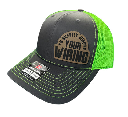 Im Silently Judging Your Wiring Leather Patch Snapback Hat - Many Colors